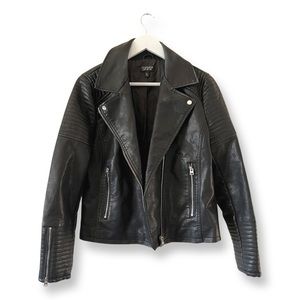Topshop Motto Leather Jacket